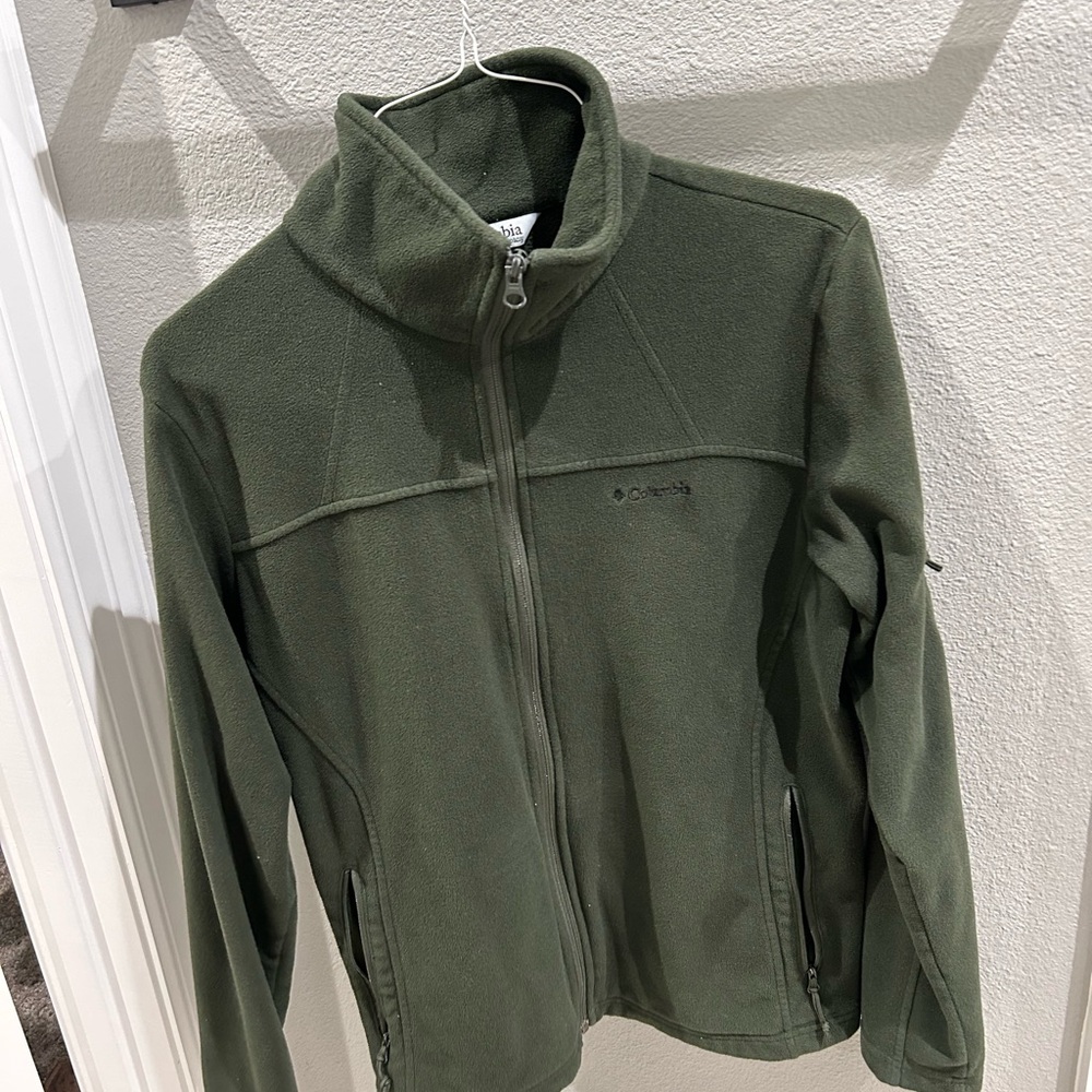 Columbia Green Full-Zip Fleece Jacket